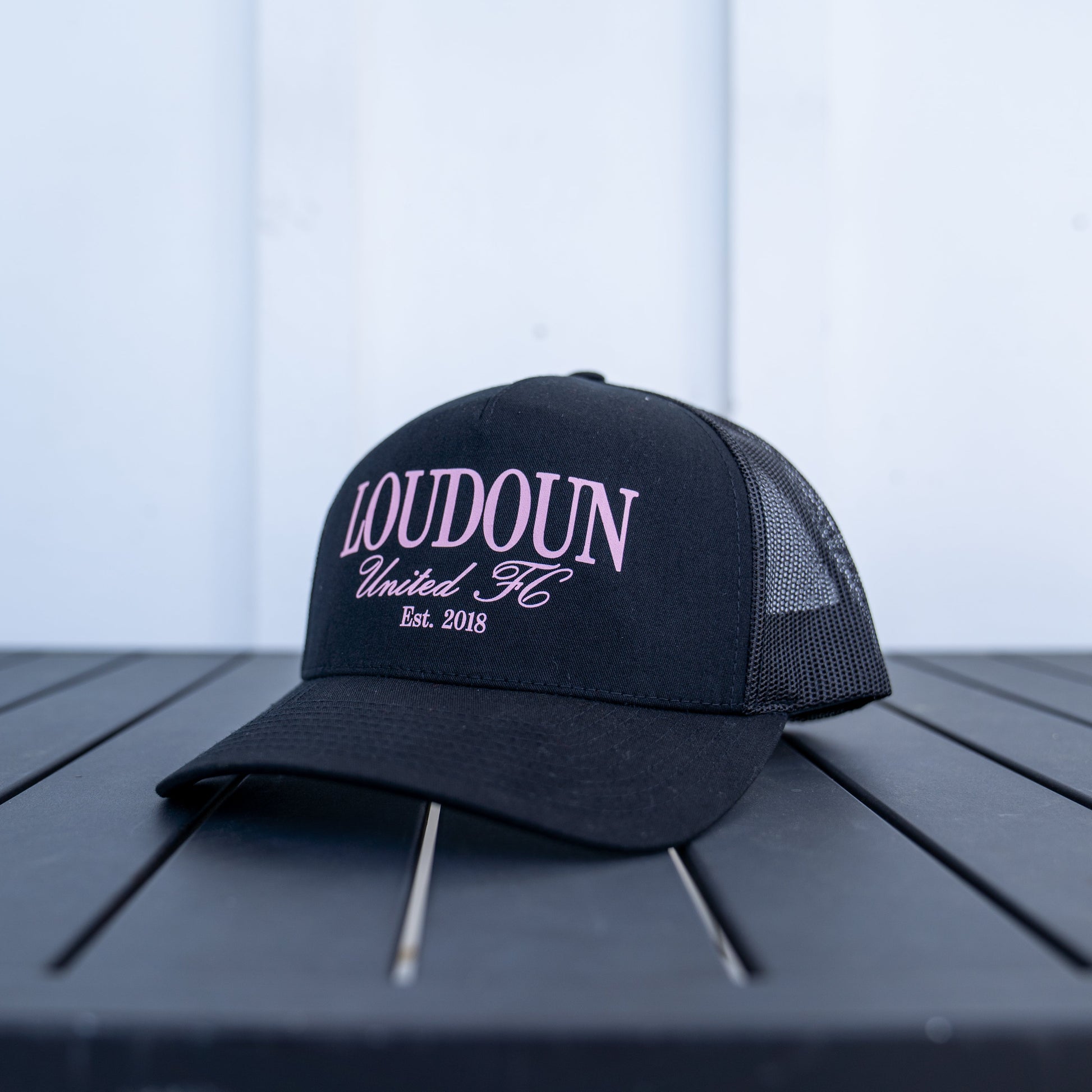 Loudoun United Black Pink Trucker Cap