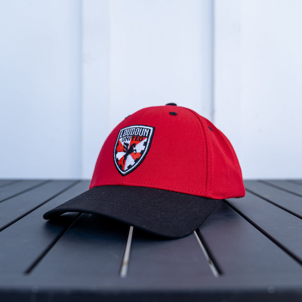 Loudoun United Red Crest Hat