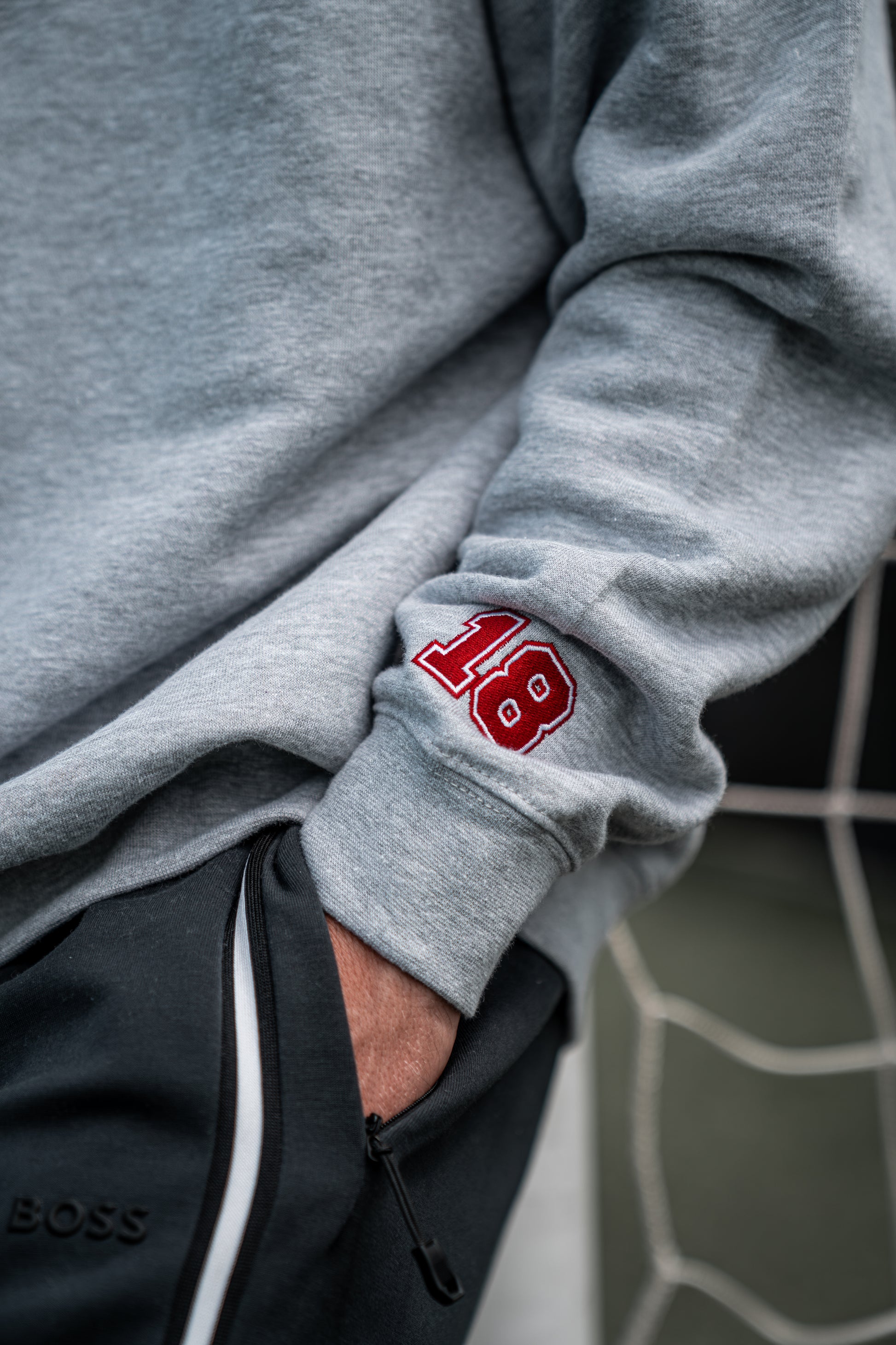 LUFC Vintage Varsity Crewneck