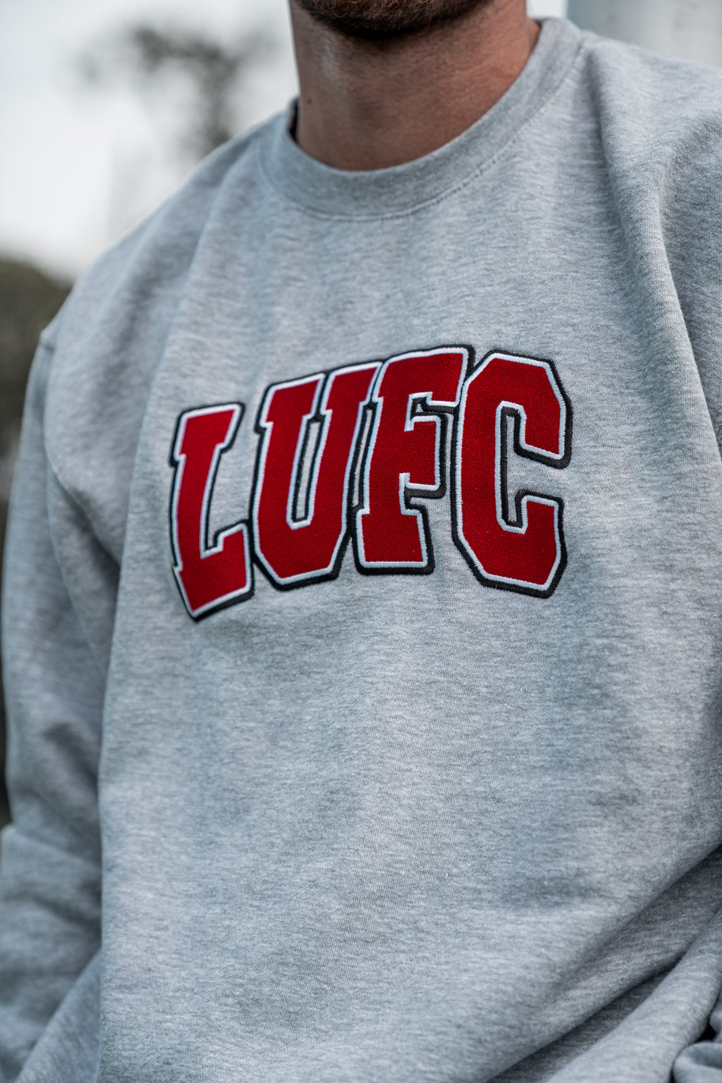 LUFC Vintage Varsity Crewneck