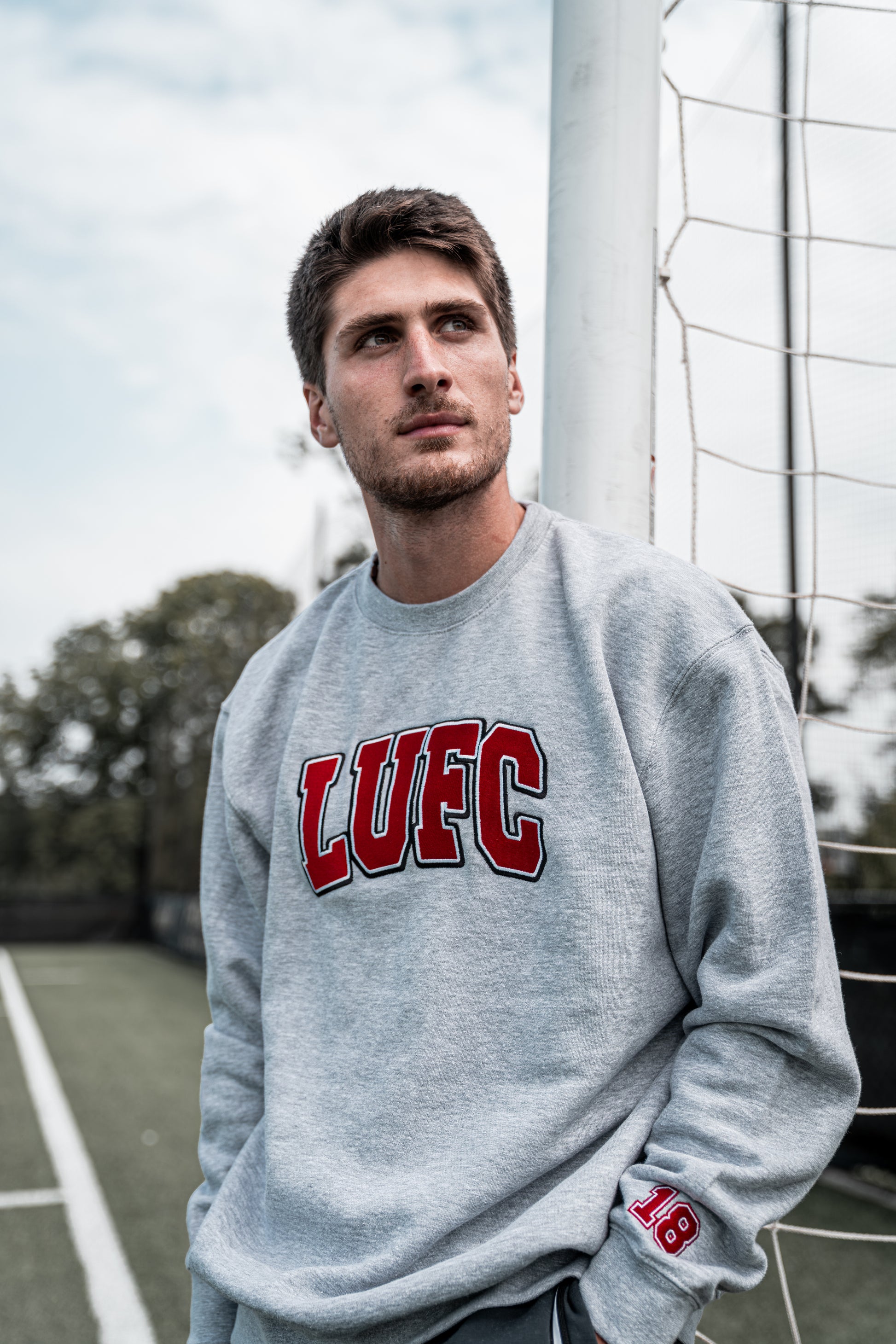 LUFC Vintage Varsity Crewneck