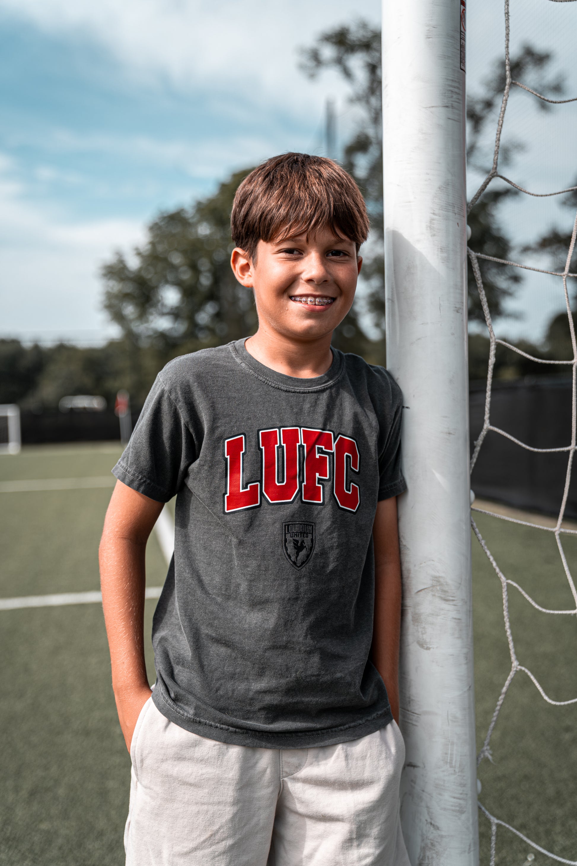 Youth LUFC Varsity Crest Tee