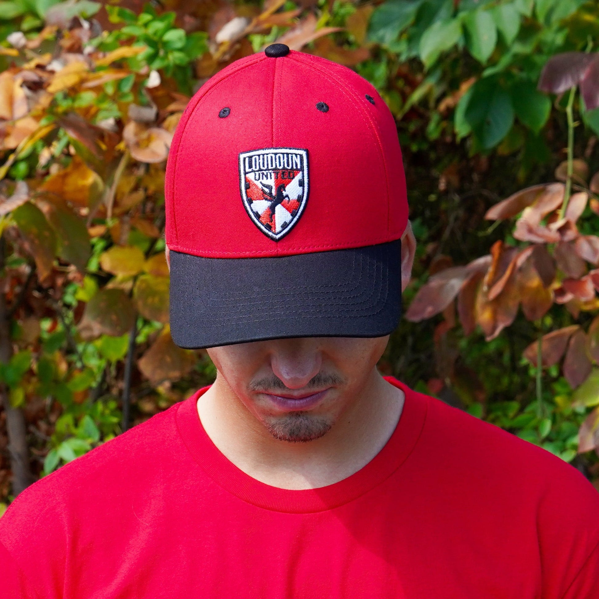 Loudoun United Red Crest Hat