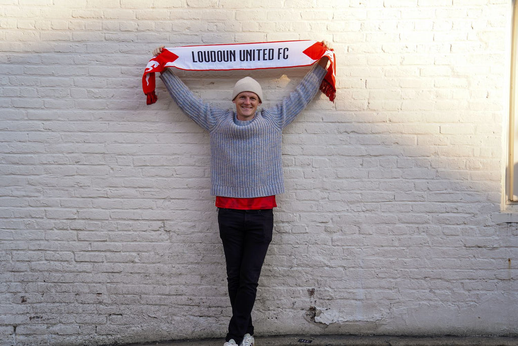 Red & White Loudoun United Woven Scarf
