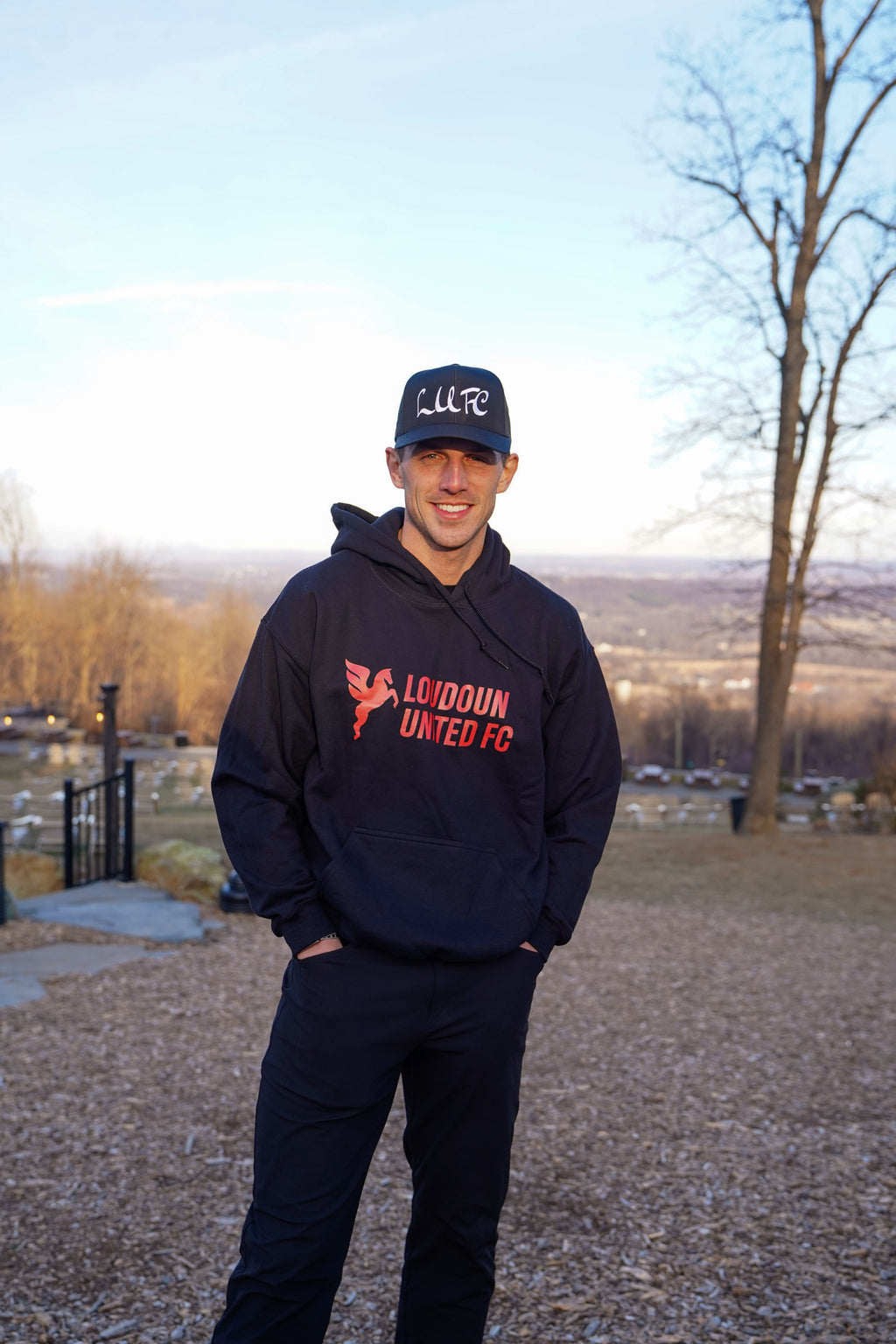 Loudoun United FC Red & Black Hoodie