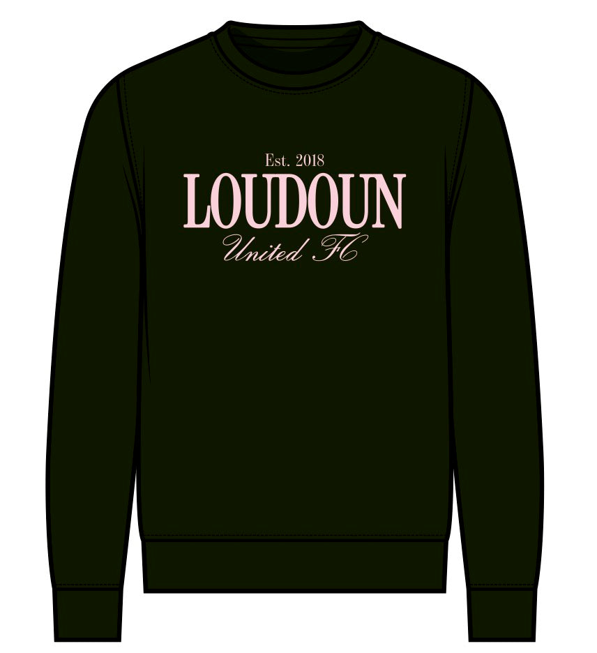 Pink Puff Letter Crewneck