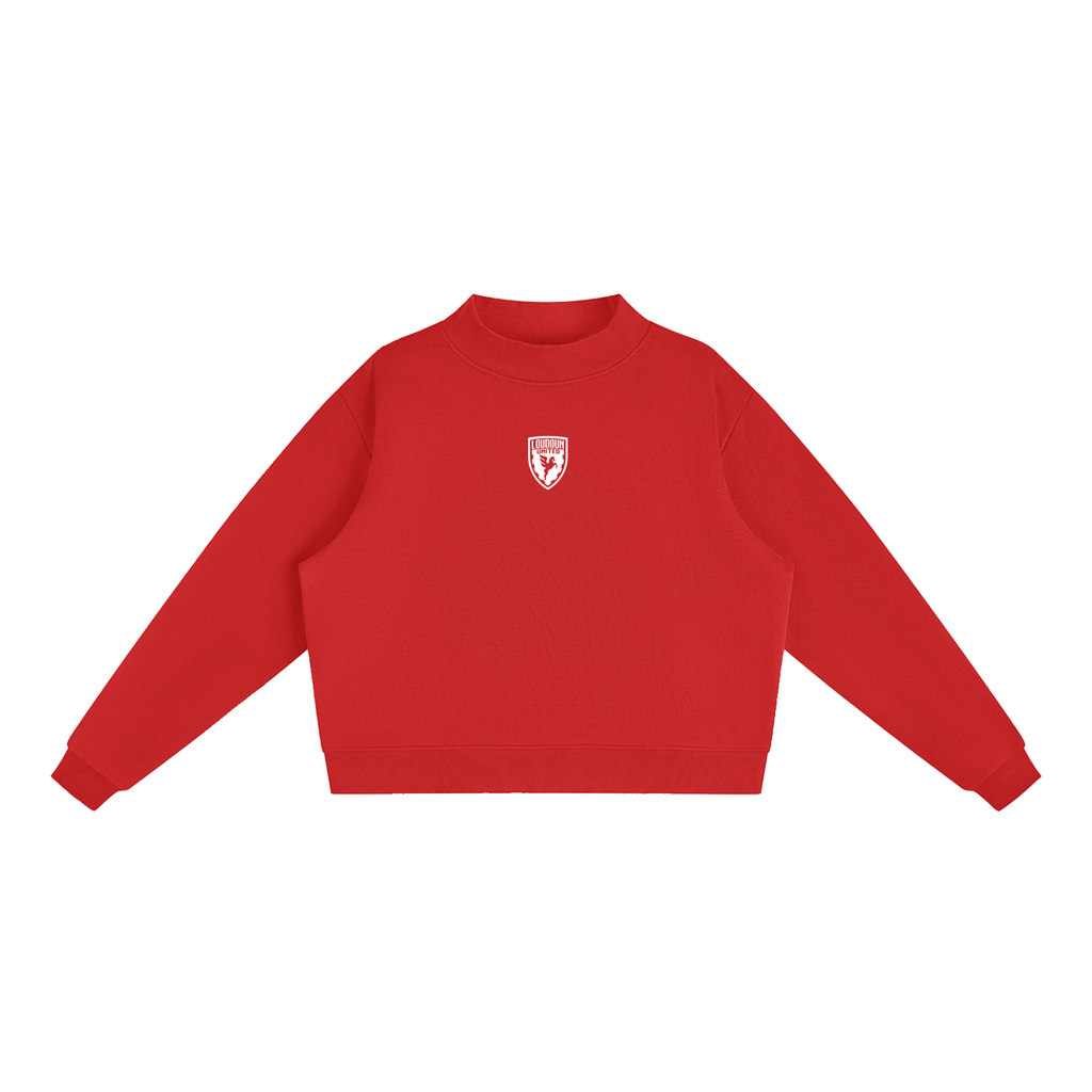Essential Crest Mockneck Sweatshirt
