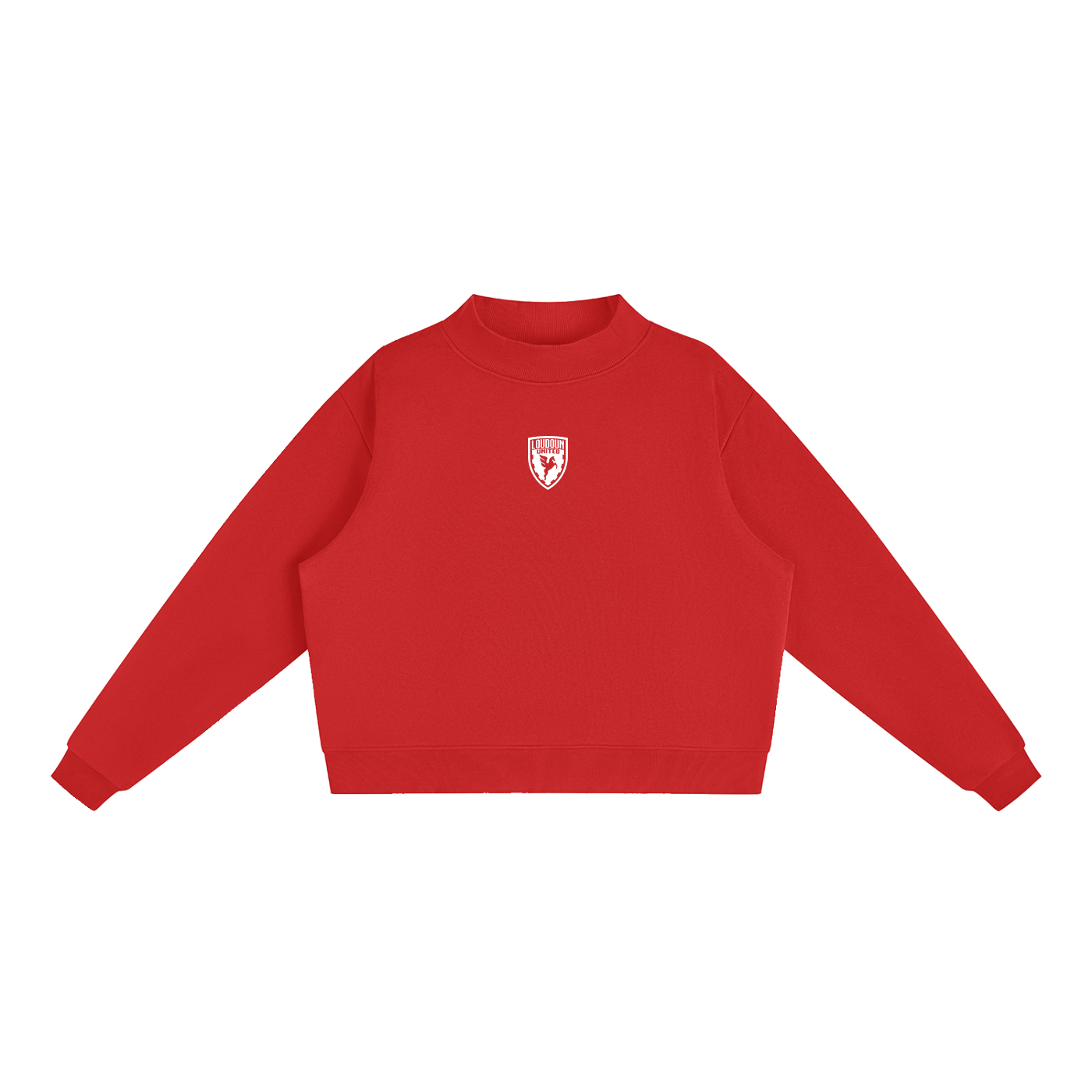 Essential Crest Mockneck Sweatshirt
