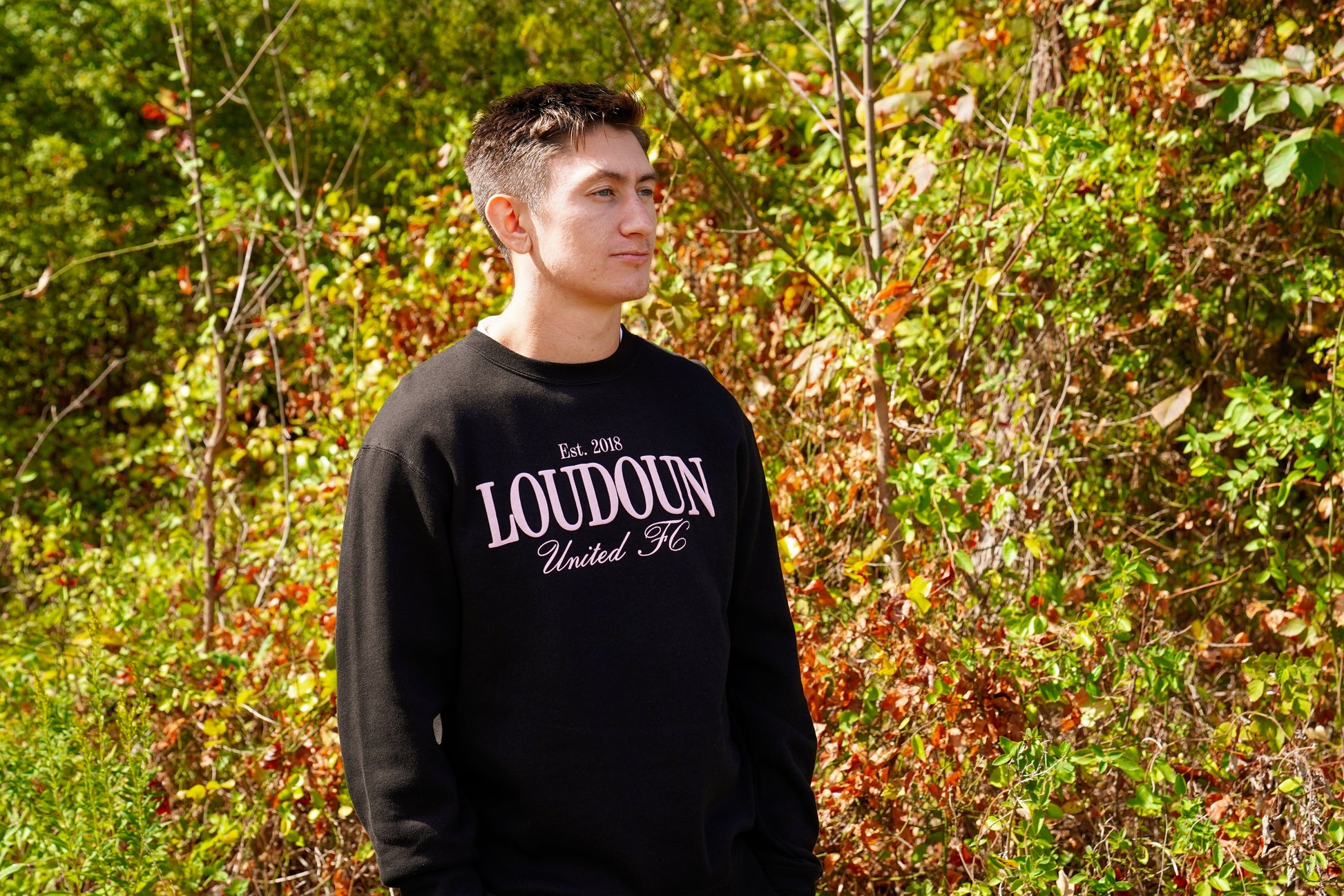 Pink Puff Letter Crewneck