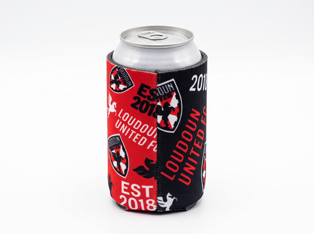 Loudoun United FC Red & Black Koozie