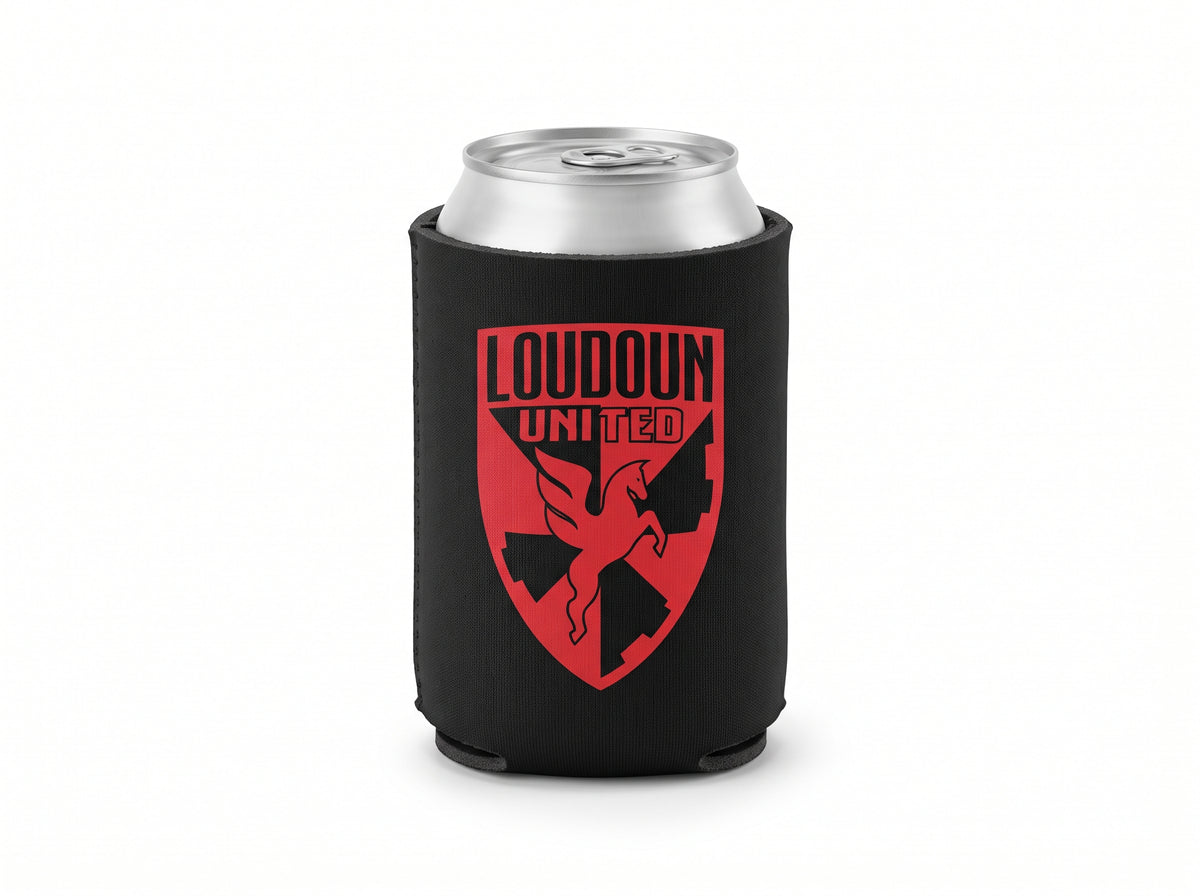 Loudoun United FC Red Crest Koozie