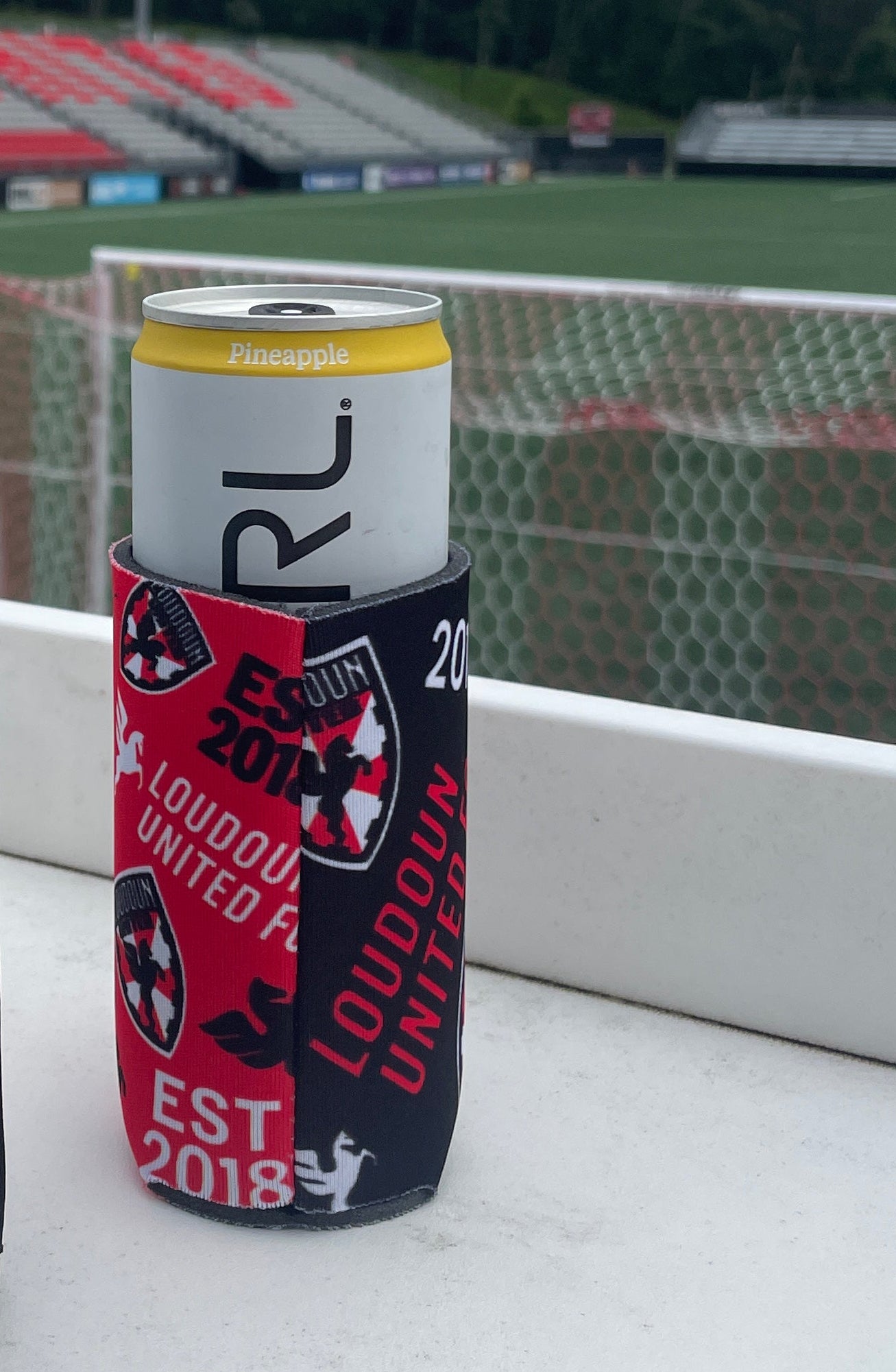Loudoun United Red & Black Koozie