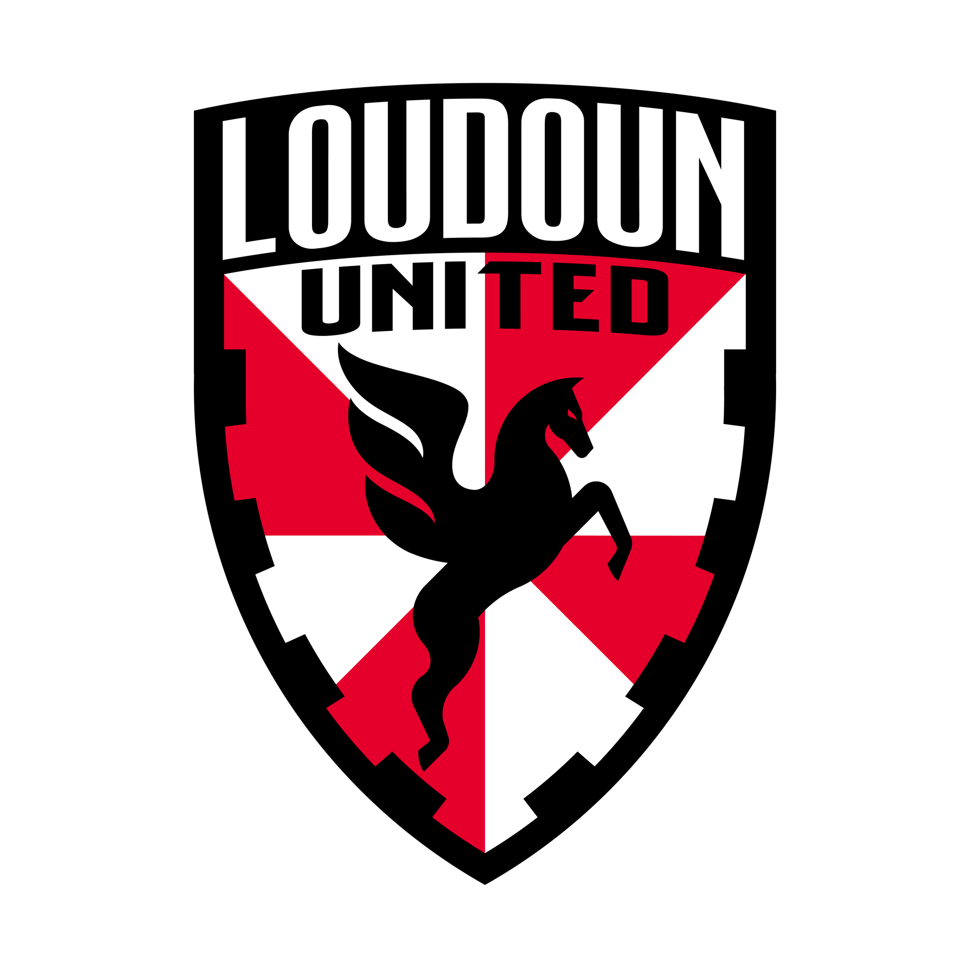 Loudoun United Red Crest Decal