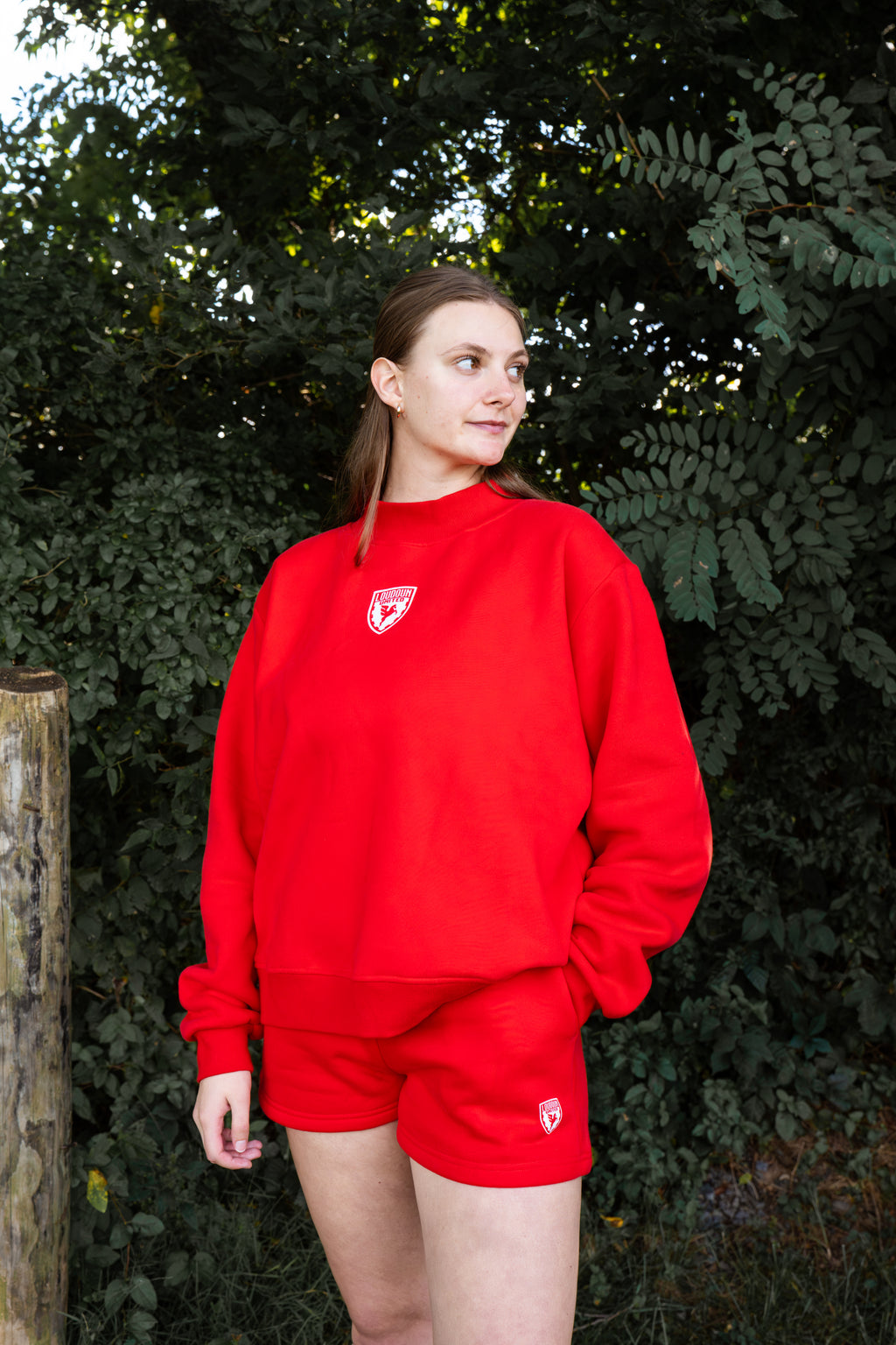 Loudoun United FC Red Essential Crest Sweatshorts