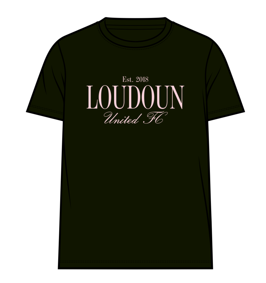Loudoun United Black & Pink T-Shirt